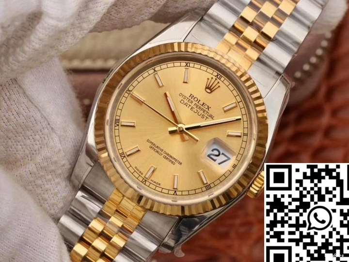 36MM Dial AR Champagne V2 Rolex Factory Datejust 116233 0517